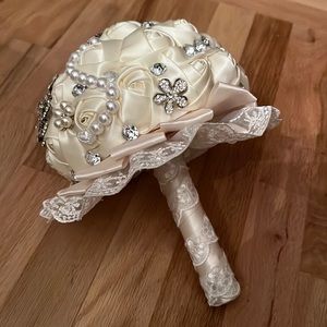Gorgeous stoned bouquet for bride or communion